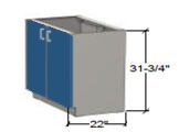 overlay steel - ADA height base cabinets thumbnail