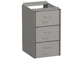 stainless steel - suspended cabinets thumbnail