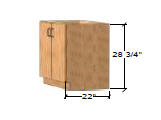 wood veneer - sitting height base cabinets thumbnail