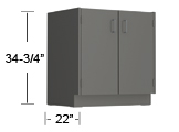 phenolic resin - standing height base cabinets thumbnail