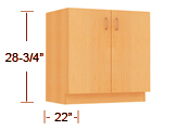 plastic laminate - sitting height base cabinets thumbnail
