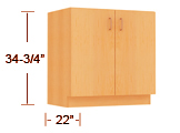 plastic laminate - standing height base cabinets thumbnail