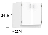 polypropylene - sitting height base cabinets thumbnail