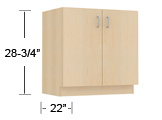 wood veneer - sitting height base cabinets thumbnail